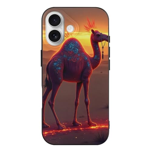 Ritagli precisi e ricarica wireless: le aperture lisce mantengono pulsanti e porte facili da usare, e il design non blocca la ricarica wireless. Custodia con stampa cammello rosso compatibile con custodie per iPhone 17, compatibile con custodie per iPhone 17 e compatibile con iPhone 17 custodia