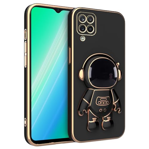 Image of for Samsung Galaxy A54 5G Case Cute 3D Astronaut Stand Design Camera Protection Shockproof Soft Back Cover (for Samsung Galaxy A54 5G, Black)