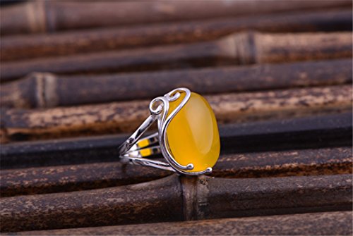 Adjustable Sterling Silver Ring Blank Long-Lasting White Gold Plated 925 Silver Cabochon Ring Setting (14X19Mm Oval Blank) R149B #TOP3