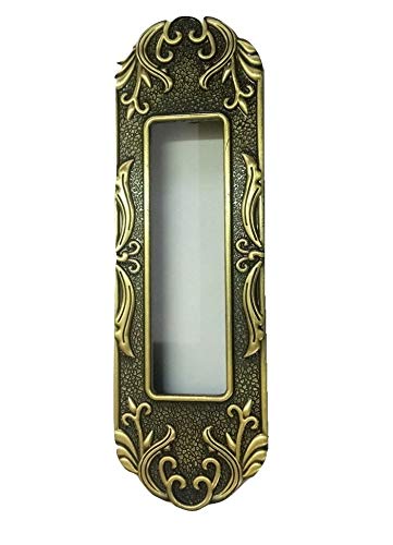 HomeDecorax Traders Brass/Zinc Antique Finish Sliding Handle for Door/Drawer/Cabinet Pack of 2 (8 Inch)