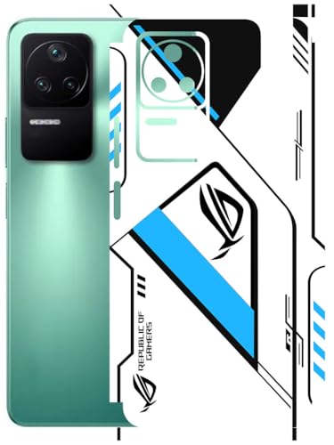Image of AtOdds - Full Body Back Screen Guard Protector Film - Lamination Wrap Skin Sticker Compatible with Poco F4 (5G) | Scratchproof Matte Finish (RogBlue)