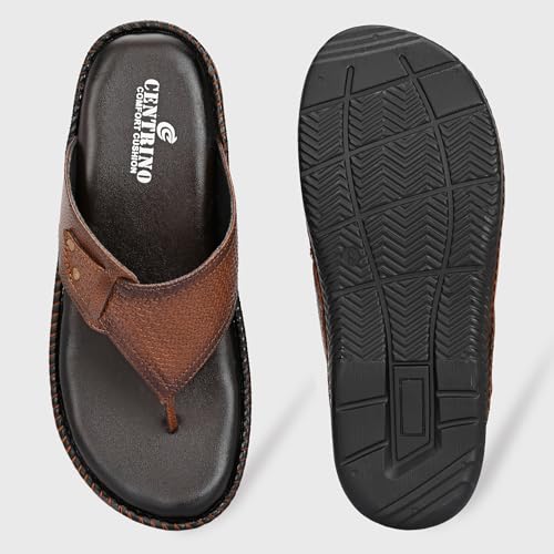 Image of Centrino Sandal for Men | Casual Open Toe Slippers /Flip Flop /Slides Anti Slip on for Men's | Modern slipper Look with Straps | Comfortable Casual look sandal for Men's (9511)