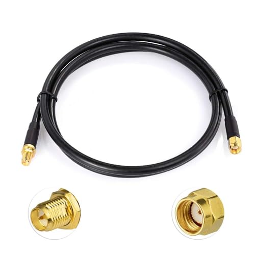 Bingfu Câble RP-SMA Rallonge Antenne WiFi 1m Câble ALSR240 Faible Perte Adaptateur de RP-SMA Mâle à Femelle pour Caméra Passerelle Routeur WiF Carte...