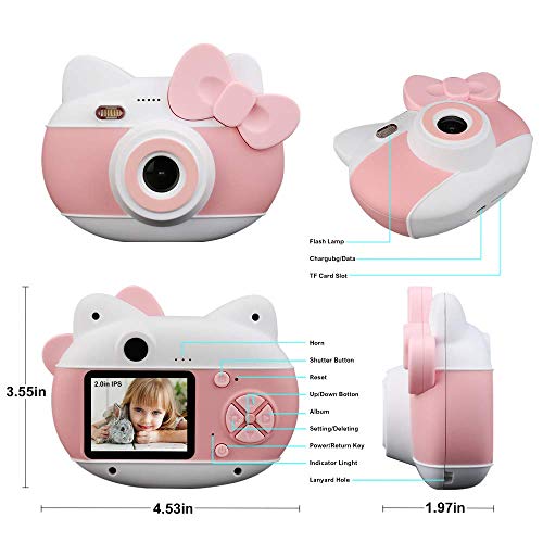 Kinderkamera - Digitalkamera Kinder mit 2.0 Zoll 1080P videokamera 4k Foto Passend für 32GTF - Karte USB… – Bild 7