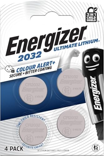 Pile 3V CR2032 Energizer Ultimate Lithium longue durée dotée de la technologie d'alerte couleur