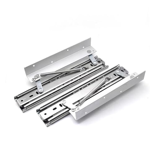 重厚な引き出し式ポップアップスライドレールサポートブラケット家具テーブルトップ隠し折りたたみリーフ延長スライドレール 静音スライド(250 mm)
