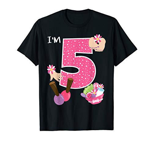 I'm 5 spa party birthday girl nail polish makeup birthd…