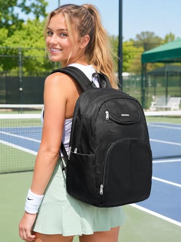 Image of Sports Backpack for Men Women Work Commuter Causal Daypack Hiking Gym Workout Backpack with Shoes Compartment Water Reisistant Black