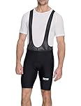 TCA Padded Cycling Bib Shorts Men's – Bib Shorts Cycling Men with Side Pockets – Quick Dry Bike Clothing for Road, Gravel & MTB - Black Stealth, S