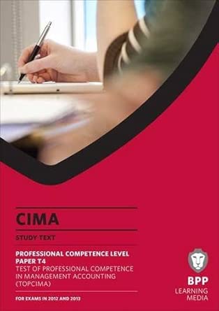 TOPCIMA Study Text: Professional competence level paper T4-Wow! eBook