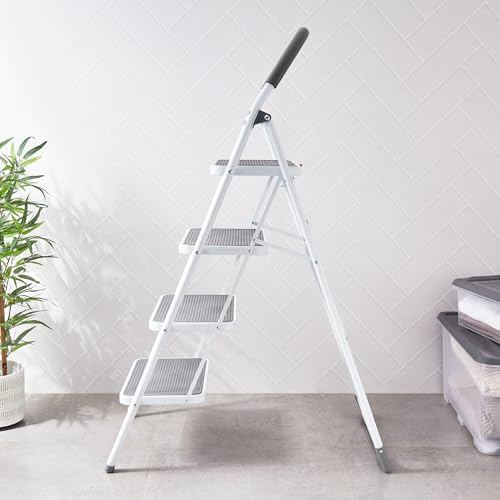 Image of Home Centre SS24-4 Step Steel Ladder - 46 CM X 87 CM X 1.34 M - WK6203A-4