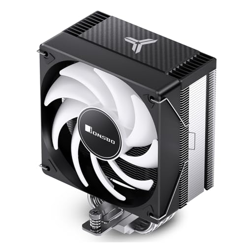 Image of JONSBO CR1000 EVO ARGB CPU Cooler,Silent Series CPU Cooler, Air Cooler H154mm, 4 Copper Heat Pipe Insert Aluminum Fin for AM4 /AM5 /Intel LGA1700, 120mm PWM ARGB 9-blades Fan,Top Cover ARGB, Black