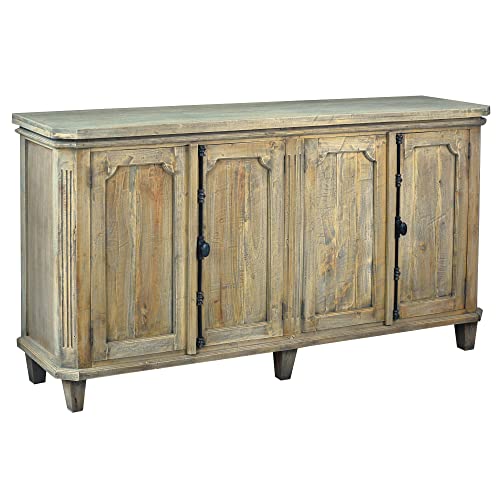 Sunset-Trading-Cottage-71-Panel-Door-Credenza-Driftwood-Brown-Solid-Wood-Fully-Assembled-Cabinet-Sideboard Sunset Trading Cottage 71 Panel Door Credenza Driftwood Brown Solid Wood Fully Assembled Cabinet Sideboard