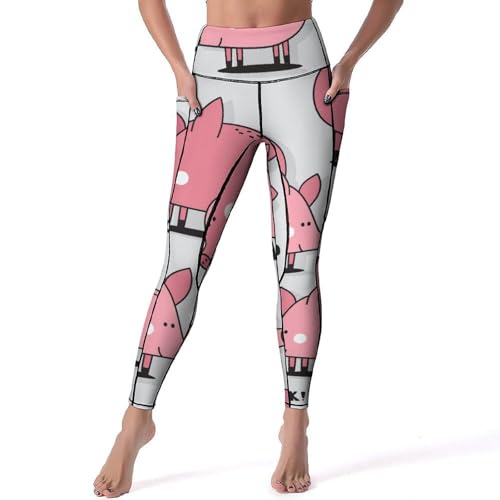 Pantalon de sport anti glissement taille haute pour fitness et yoga