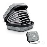 【10枚フィルター収納】JJC フィルターケース フィルターポーチ 95mmまで対応 10枚フィルター用 25mm 37mm 39mm 40.5mm 43mm 46mm 49mm 52mm 55mm 58mm 62mm 67mm 72mm 77mm 82mm 95mm UV CPL ND フィルター 対応 耐摩耗 耐衝撃性