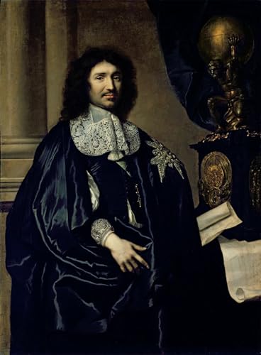 Art Mural Portrait de Jean Baptiste Colbert Toile Graffiti Premium par Claude Lefebvre