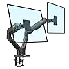 NB North Bayou Heavy Duty Dual Monitor Arm Desk Mount, Full Motion Monitor Stand Fits for Two Big Screens 27″-34″ with Heavy Weight Capacity 11lbs-35.2lbs for Each arm, Gaming Monitor Stand G65