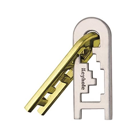 KEYHOLE Hanayama Cast Metal Brain Teaser Puzzle (Level 4) Cover