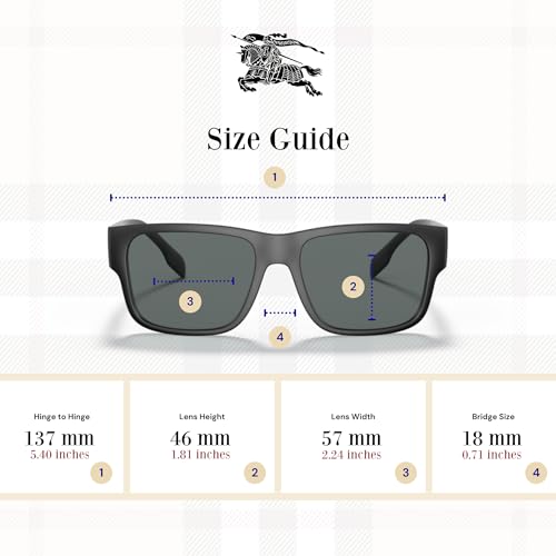 BURBERRY Knight BE4358 Square Sunglasses for Men +BUNDLE with ACCESSORY EYEWEAR KIT4