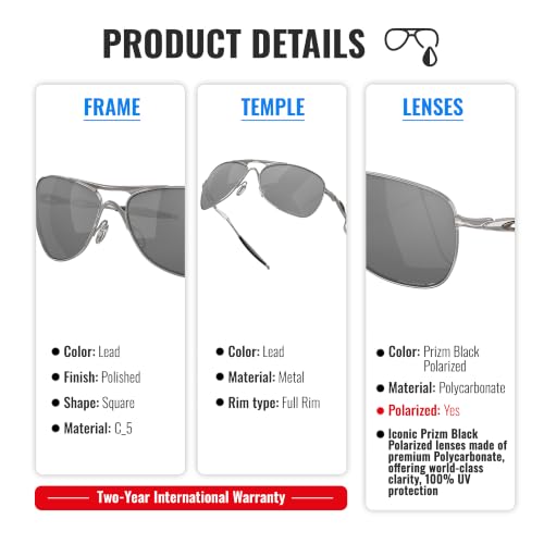 Image of Oakley CROSSHAIR OO4060 Square Shape Sunglasses With Official Eyewear Kit | Polarized, Men's & Women's Sunglasses