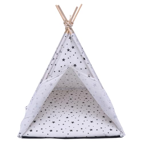 Cama para Gatos y Perros Elegante de Madera Clara con Diseño Seguro 2
