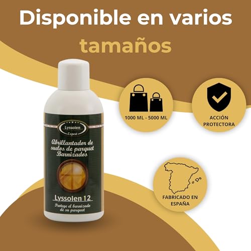 LYSSOLEN - Abrillantador Protector para Suelos de Madera 5L - Limpiador Friegasuelos Profesional para Parquet y Tarima - Realza el Brillo y Protege el Barniz - Cuidado Diario Especializado - imagen 3