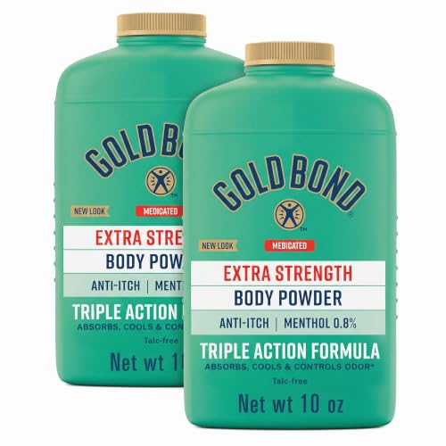 Gold Bond Medicated Talc-Free Extra Strength Body Powder | 10 oz | Cooling | Itch Relief | Pack of 2 - image 1