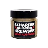 Scharfer Scharfer Kremser Senf / 180g Glas/Senf aus Wien mit einer Balance zwischen vollem Geschmack...