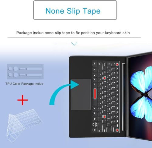 Image of Keyboard Cover for Lenovo ThinkPad 14 inch E480 E485 E490 E475 E470 E470c, ThinkPad 14 inch T460(s) T470(s) T480(s) T490 /S T495(S), ThinkPad L390 L460 L470 L480 14 inch, Thinkpad A475 A485-TPU