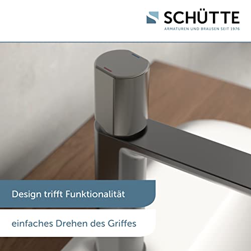 Schütte New York 33612 Washbasin Mixer Tap with Drain Fitting, Mixer Tap with Pop-Up Valve, Bathroom Tap - Image 3