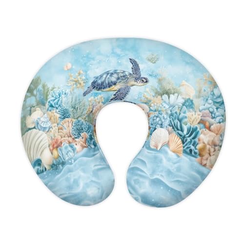 TSVAGA Sea Turtle Nursing Pillow Cover Standard Size, Girls Baby, Breast Feeding Pillow for Women, Super Soft Breathable Baby Shower Pillow Covers