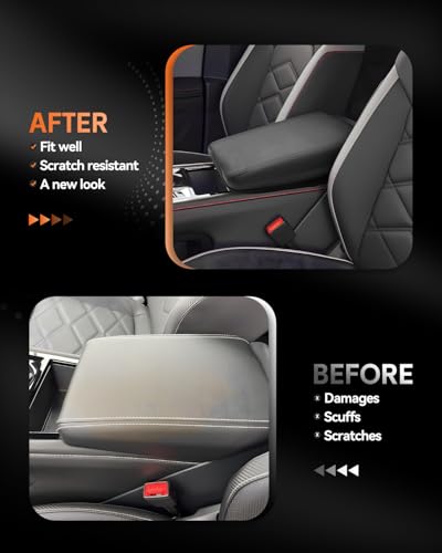 CDEFG for Volkswagen Atlas 2024 2025 Center Console Cover Armrest Box Cover for VW Atlas (SE, Peak Edition, SEL, Cross Sport, SEL Premium R-Line) Accessories Console Arm Rest Protector - Image 2