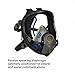 3M Ultimate FX Full Facepiece Reusable Respirator, FF-402, NIOSH, ANSI, Six-Strap Harness for a Secure Comfortable Fit, Cool Flow Valve, Passive Speaking Diaphragm, Medium