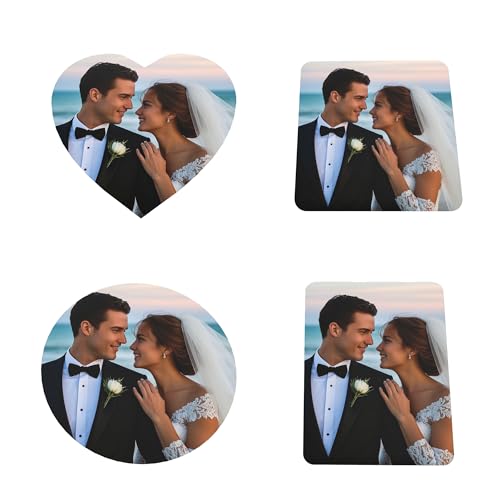 1pcs Fotomagnete Selbst Gestalten – Personalisierter Kühlschrankmagnet mit Starken Magneten Individueller Magnet mit Foto für Kühlschrank, Schließfach & Büro Geschenkidee (Rechteck)