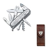 VICTORINOX(ビクトリノックス) クライマー シルバーテック 多機能 ナイフ トレッキング ハイキング 登山用品 はさみ マルチフック付き 14機能を搭載したスイス製マルチツール 携帯しやすい 十徳ナイフ 万能ナイフ 【国内正規品 保証付】 1.3703.T7