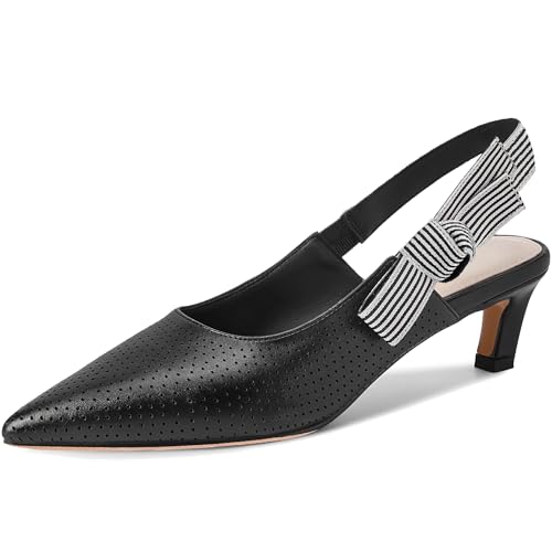 Closed Pointy Toe Pumps Kitten Heels 1.96