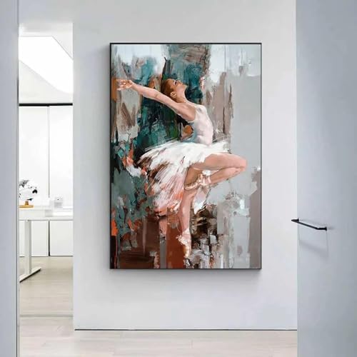 Peinture sur toile de ballet haut de gamme grand format décoration murale salon
