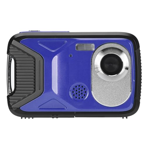 EBTOOLS Underwater Camera, 16.4ft Camera, 21MP 8X Zoom Compact Portable Digital Camera with 2.8 Inch TFT Display, USB Rechargeable, for Snorkeling Diving (Blue)