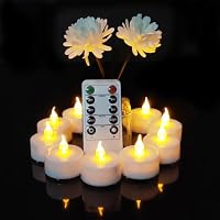 Plplaaoo LED-Teelichter Flammenlos – Warmweiß, Batteriebetrieben, Für Feiern & Deko