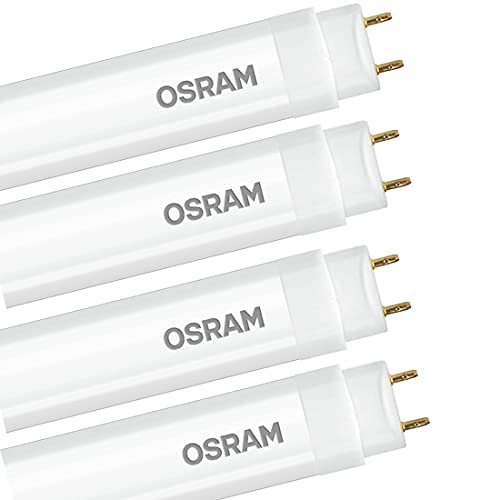 Osram Led Tube Light T8 E-Ac Double Ended 10W 6500K Cool White 600 Mm Pack Of 4