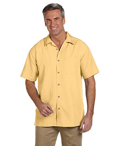Harriton Homme M560 Chemise Texturée aux Finitions Soignées