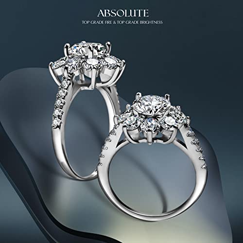 2 CT Moissanite Ring S925 Silver Engagement And Anniversary Ring for Womens - image 8