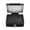 Ninja Sizzle GR100 Smokeless Indoor Grill, 500°F High Heat Kitchen Grill with Nonstick 14-Inch Plate, Low-Smoke Technology, Edge-to-Edge Heating, Family-Sized Capacity, Countertop Cooking Tool