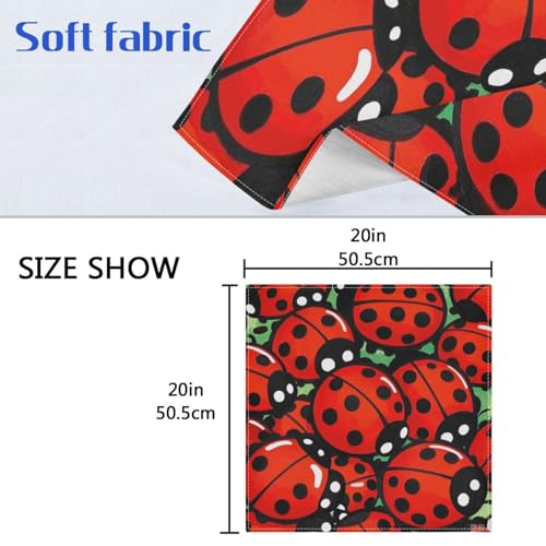 Servilletas de tela decorativas 20 x 20 in set de 4 miniatura 6