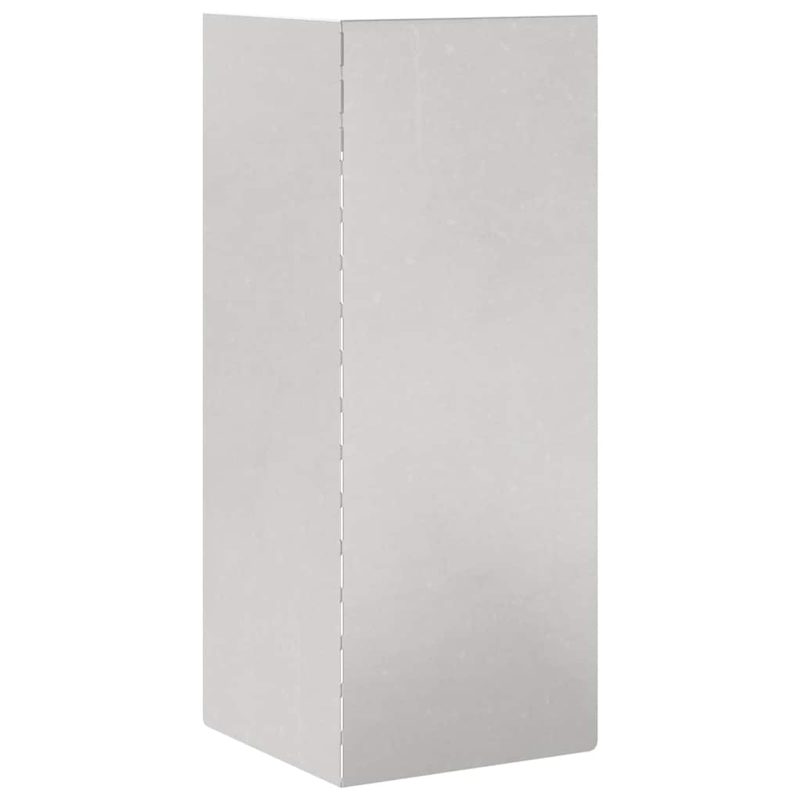 Schneckenzaun Silber, 10 x 10 x 25 cm, Edelstahl, für Garten und Terrasse