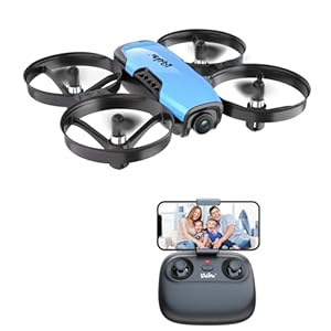 Loolinn | Drohne mit Kamera als Geschenk für Kinder - Mini Drohne Ferngesteuert mit Video & Fotos, Sicher Zu Fliegen, Einstellbare Kamera, Geprüftes C0-Zertifikat (Festtagsgeschenk für Kinder)