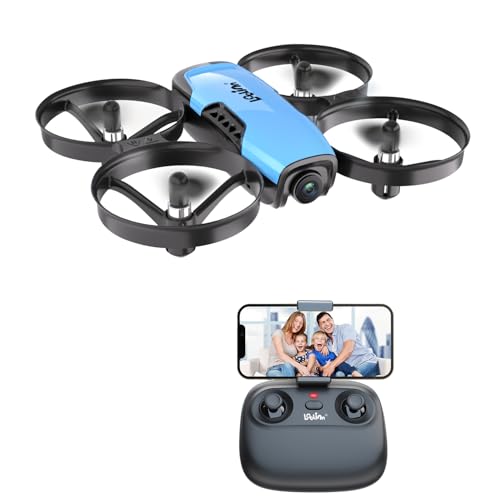 Loolinn | Drones para Niños con Camara Ajustable (8+), Mini Dron con Fotos y Videos, Incluye Dos Baterias, Seguro Para Volar, Fácil De Volar, Certificación Aprobada C0 (Idea Regalo de Papa Noel)