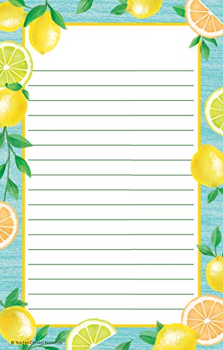 Teacher Created Resources Lemon Zest Notepad, 5.25" x 8.5", 50 Sheets Teacher Created Resources Lemon Zest Notepad, 5.25" x 8.5", 50 Sheets