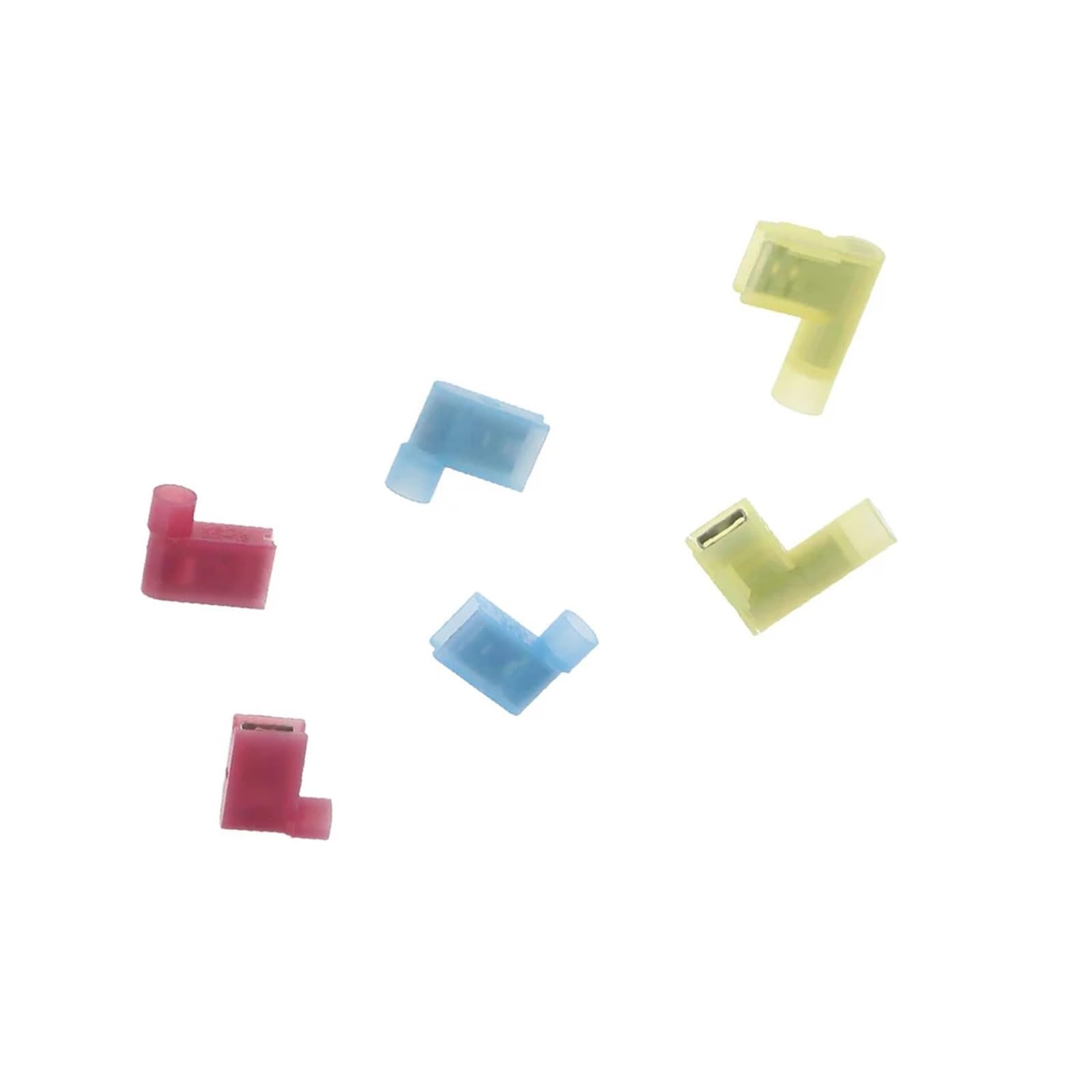 Set di 150 terminali isolati a bandiera, 22-18, 18-14, 12-10 AWG, con scatola assortita e connettore femmina.