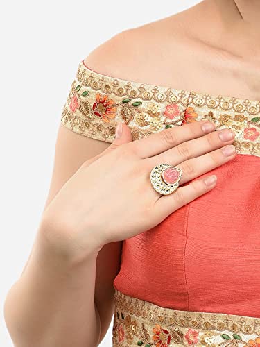 Ethnic Adjustable Finger Rings Set - ZPFK15396